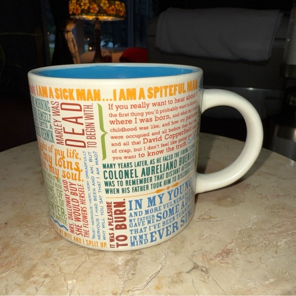 Great Literary Openings Mug By The Unemployed Philosophers Guild, Ceramic 12 Oz - Picture 1 of 9